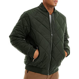 Chaqueta Bomber de invierno personalizada OEM para hombre, cortavientos con cuello levantado de alta calidad, prendas de vestir, ropa informal, cortavientos de invierno de tela - Product Image 3