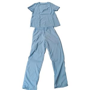 Unisex Style Short Sleeve Woven <b>Doctor</b> Hospital Scrubs Uniforms Top + Straight Pants Scrub <b>Sets</b> Surgical Suits Needle Detection - Product Image 3