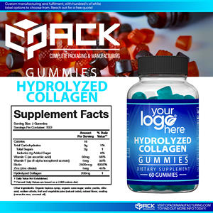 Bonbons gélifiés au collagène hydrolysé à marque distributeur à prix réduit, complément alimentaire pour adultes (hors femmes enceintes) – Fabricant américain - Product Image 3