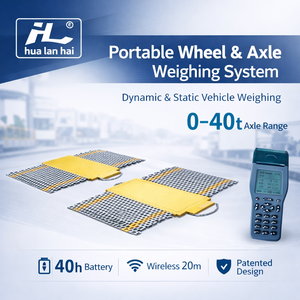 Tragbare HLH BX9E3W Achswaage 10T-40T mit Empfohlener Geschwindigkeit 5 km/h Drahtlose Reichweite 20m für Schnelle Straßenprüfungen - Product Image 2