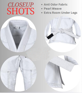 Ensemble de Kimono BJJ OEM en Gros |   Kimono de Jiu-Jitsu personnalisé avec logo |   Kimono de Jiu-Jitsu brésilien professionnel 100% coton Tissu 300g - Product Image 5