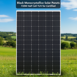 Panneau solaire monocristallin noir 720W demi-cellule certifié TUV - Product Image 3