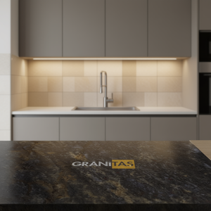 Custom Kitchen & Bathroom Vanity Tops Natural Stone Countertops Carrara Calacata <b>Granite</b> Prefab Cut Sizes for Hotels Projects - Product Image 3