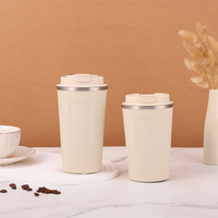 Cangkir termos pintar, Tumbler kopi vakum dinding ganda Stainless Steel dengan tampilan suhu