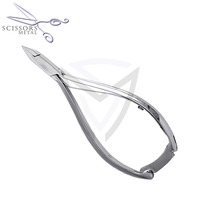 Coupe-ongles latéral professionnel classique en acier inoxydable à pointe flèche, 12 cm, avec double poignée à ressort, prix de gros