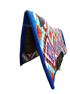 Tapis de contour en feutre de laine gris 1/2 \ "personnalisé Nouvelle-Zélande Laine Cheval Ranch Selle Cuir Multicolore Taille 34x38 Fabricant - Product Image 2