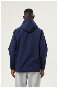 Men's Women's Casual Sports Hooded Jacket Windproof Abrasion Resistant for Outdoor Single Layer <b>Stand</b> XL Zippered - Product Image 4