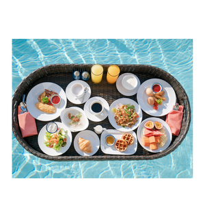 Grande saison des soldes 20234! Exportation Grand plateau flottant de luxe pour piscine Plateau flottant pour piscine, Plateau flottant en rotin pour hôtels - Product Image 4