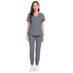 Chirurgical dessiné à la main en gros hôpital Scrubs costume médecins uniforme vente chaude femmes Logo personnalisé soins infirmiers Scrubs ensemble Anti-rides - Product Image 6