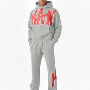 Men <b>Hoodies</b> Tracksuit Casual Sportswear Set Hoodie Sweatshirt And Jogger Pants For Gym Running Streetwear - Product Image 6