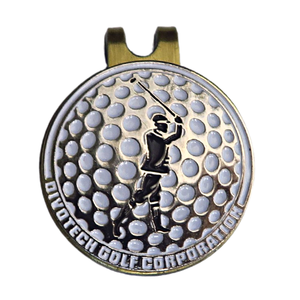 ที่กำหนดเองขายส่งลูกเครื่องหมายกอล์ฟหมวกคลิปโลโก้ที่กำหนดเองโลหะที่แข็งแกร่งแม่เหล็กคลิปหมวก - Product Image 1