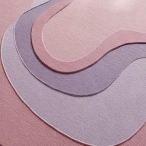 Tapis en laine fait main de forme abstraite personnalisée tapis moderne coloré pour le salon chambre à coucher tapis tufté à la main pour un usage domestique - Product Image 2