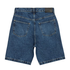 Pantalones cortos de mezclilla con cintura elástica a la moda de la calle, pantalones cortos de mezclilla para hombre con logotipo personalizado de fabricante superior - Product Image 2