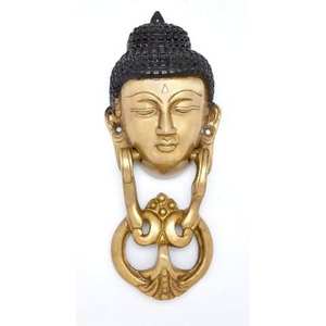 Aldaba de puerta de latón puro de diseño moderno personalizado Metal Vintage duradero para entrada Instalación de tornillo de uso de dormitorio más vendido - Product Image 3