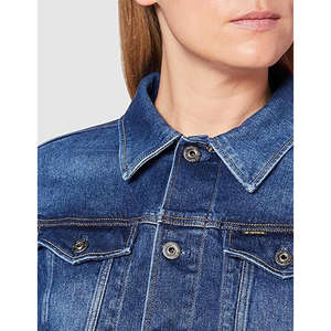 แจ็คเก็ตยีนส์ แจ็คเก็ตยีนส์ไซส์ใหญ่ แจ็คเก็ตยีนส์แฟชั่นขายส่ง แจ็คเก็ตยีนส์สีดำสำหรับผู้หญิง แจ็คเก็ตยีนส์แขนยาว รับผลิตแบบ OEM - Product Image 5