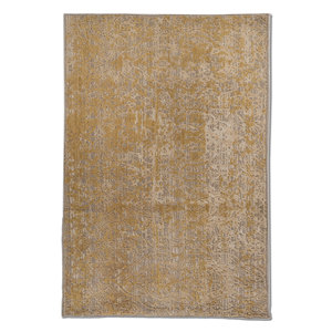 Alfombra Kavi Ivory de Lana y Seda de Bambú Anudada a Mano, Diseño Teoría del Caos, Rectangular Abstracto para Sala de Estar, Pasillo, Esk-632(Fr) - Product Image 1