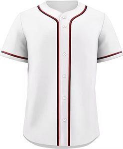 Wholesales Uniform Team Wear Button up Blank <b>Baseball</b> Shirts Customized Logo Quick Dry Custom Logo <b>Baseball</b> Jersey - Product Image 2