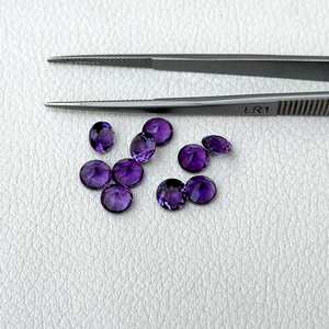 6mm Natural African Amethyst Faceted Round Brilliant Cut Loose Gemstone Jewelry Making for Necklace Bracelet Pendant AAA Quality - Product Image 2