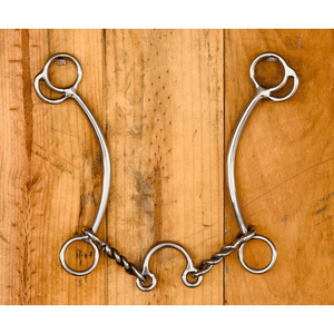 Mors coulissant à longue tige en acier inoxydable de qualité supérieure, embout lisse et poli pour l'équitation et l'équipement équestre - Product Image 5