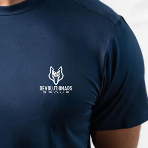 Camiseta de gimnasio holgada de algodón suave 100% para hombre, diseño clásico con detalle impreso, lona, ligera y transpirable - Product Image 5