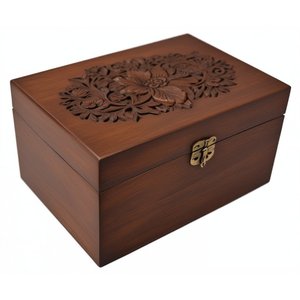 Nueva llegada OEM personalizable madera mascota urna cremación y recuerdo suministros funerarios de fabricante indio - Product Image 2