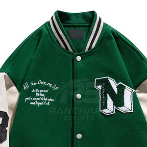 Chaquetas Letterman Personalizadas con Parches, Logotipos y Colores de Alta Calidad para Hombre, Chaqueta Universitaria con Letras Griegas Personalizadas - Product Image 4