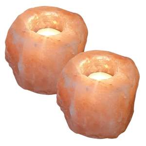 เชิงเทียนคริสตัลหิมาลายันสีชมพูทำด้วยมือมีเอกลักษณ์เกลือธรรมชาติแบบมีสายส่องแสงเทคนิคแกะสลักมีสไตล์ความรักที่เป็นเอกลักษณ์ - Product Image 4