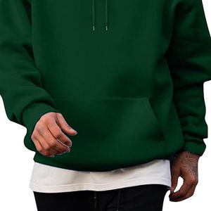 Sweat à capuche Meilleure vente Printemps Automne Hommes Coupe régulière Tendance Personnalisé Casual Hooded Neck Solid Plain Dyed Sweats à capuche imprimés - Product Image 4