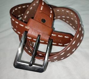 Ceinture en cuir de buffle pleine fleur vintage classique avec boucle à ardillon confortable décontracté longueur personnalisée vente chaude du Pakistan - Product Image 1