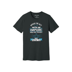 Camiseta de algodón 100% con estampado de temas de Buda, estilo informal, 12 opciones de color, 160-180, colocación de diseño personalizable GSM pesado - Product Image 6