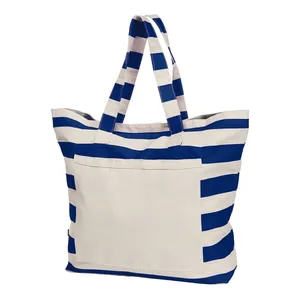 Sacs fourre-tout en coton personnalisés pour la plage, produits promotionnels - Product Image 5