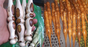 เข็มโครเชต์ทำมือทันสมัยพร้อมหัวเรซิ่นดีไซน์สวย ชุดเย็บผ้าพกพาสะดวกพร้อมเข็มโครเชต์ไม้สีสันสดใส - Product Image 5