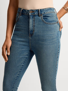 Precio al por Mayor, Jeans de Mezclilla Casuales de Cintura Alta para Mujer, Rectos, Ecológicos, Transpirables, de Alta Calidad, Diseño con Servicio OEM - Product Image 6