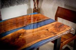 Vente en gros Dessus de table en bois époxy rivière unique de haute qualité Dessus de table décoratif de salon Dessus de table Vente en gros - Product Image 3