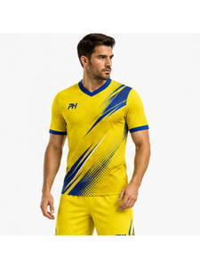 Fabricant OEM, uniforme de football personnalisé avec le nom de l'équipe, maillots et shorts de football respirants, impression numérique, maillot de sport - Product Image 5