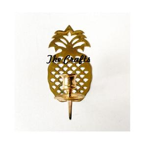 Iron And Mirror Wall Decor <b>Candle</b> Holder Pineapple Design Wall <b>Hanging</b> <b>Candle</b> Holder For Hotel Wedding Use - Product Image 3