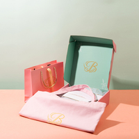 Scatola di spedizione a conchiglia regalo pieghevole in cartone pieghevole con Logo stampato personalizzato per abbigliamento