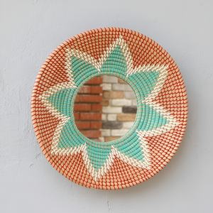 Vintage style seagrass <b>mirror</b> best quality eco friendly sea grass raffia frame for <b>mirrors</b> - Product Image 5