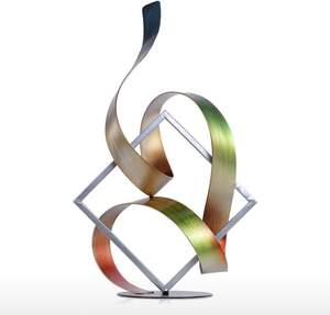 Statue en aluminium Sculptures de salon à vendre côté vaisselle décorative Articles de maison Grossiste fabricant fournisseur - Product Image 2