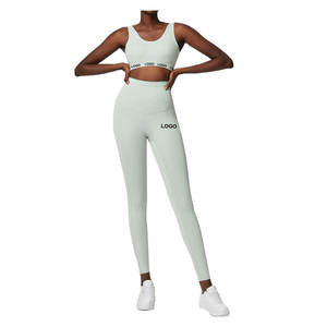 2026 Offres Spéciales Yoga ensembles Fitness pour femmes Gym Fitness deux pièces Yoga ensemble pour femmes entraînement Spandex / Nylon Yoga Legging ensembles - Product Image 3