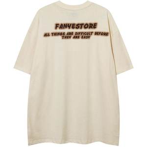 เสื้อยืดผู้ชายขนาดใหญ่เสื้อยืดผ้าฝ้ายธรรมดาพิมพ์โลโก้ขนาดพิเศษ - Product Image 6