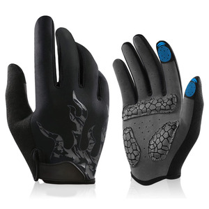 ถุงมือออกกำลังกายแบบเต็มนิ้วซิลิโคนกันลื่นหน้าจอสัมผัสฝ่ามือสำหรับจักรยานกลางแจ้งถนนยิมกีฬาการปั่นจักรยาน - Product Image 1