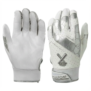 Gants de frappe de baseball et de softball en gros, paume en cuir véritable, protection contre les impacts, ajustement flexible, design personnalisé, option de couleur - Product Image 3