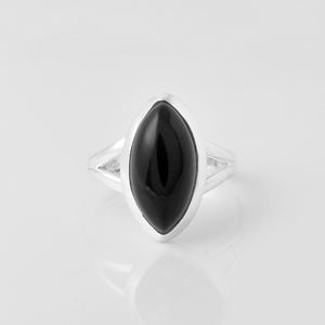 Anillo de piedras preciosas de ónix negro genuino, joyería de plata de ley 925, diseño único, anillos de Vermeil eternos para mujer, moda - Product Image 2