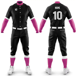 Uniformes de softball pour hommes, style le plus récent, respirants et doux, grande taille, vêtements de sport d'extérieur, spandex/coton, anti-UV, anti-bactérien - Product Image 5