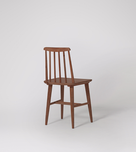 Solid Teak Dining Chair With <b>Slatted</b> Back Style - Product Image 2