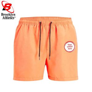 Pantalones cortos de entrenamiento para hombre con logotipo personalizado de alta calidad 2021, pantalones cortos ajustados de algodón para gimnasio, Fitness, talla XS, patrón de estilo informal - Product Image 1