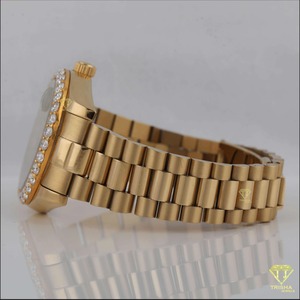 นาฬิกาเพชรสีทองล้วนสำหรับผู้ชายนาฬิกาเพชรสำหรับปลูกในห้องทดลองดีไซน์หรูหรา - Product Image 5