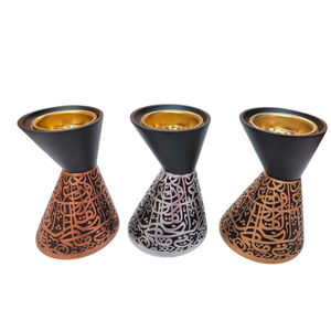 Porte-encens élégant pour décor à la maison meilleure qualité en métal blanc et argent brûleur Bakhoor diffuseur de parfum et porte-encens - Product Image 3