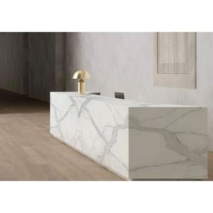 Encimeras de Porcelana y Piedra Natural para Baños y Cocinas, Mármol Carrara Calacata para Proyectos Hoteleros, Corte Prefabricado - Product Image 1